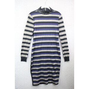 Eliza J. Long Sleeve Sparkly Midi Dress-Size Medium-Party-Sequins